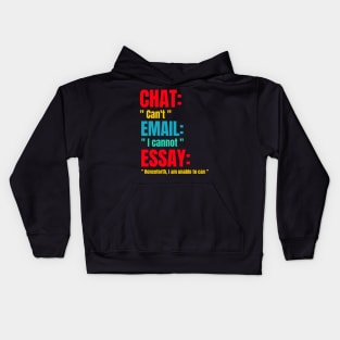 I am unable to can Kids Hoodie